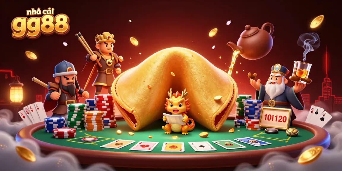 Engage with the dynamic world of nhà cái gg88 in this vibrant casino-themed illustration.