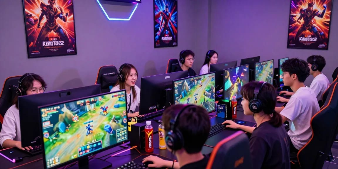 Pengguna aktif di situs kangtoto2 saat bermain game online seru dengan perangkat gaming modern.