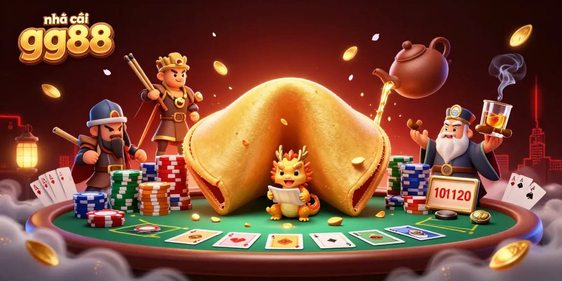 Engage with the dynamic world of nhà cái gg88 in this vibrant casino-themed illustration.