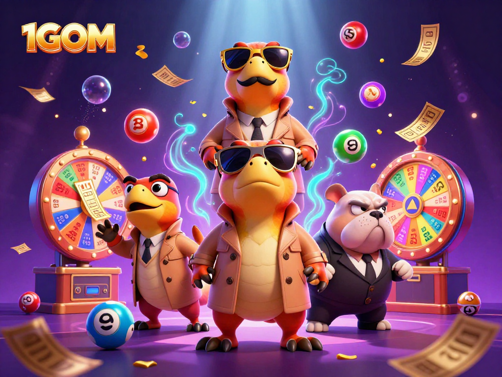 Engage in thrilling gaming adventures at 1GOM, with colorful lottery elements and casino fun.