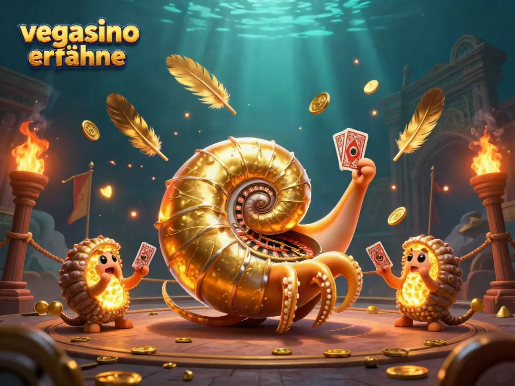 Engage with vegasino erfahrungen in an action-packed casino scene featuring a giant nautilus.