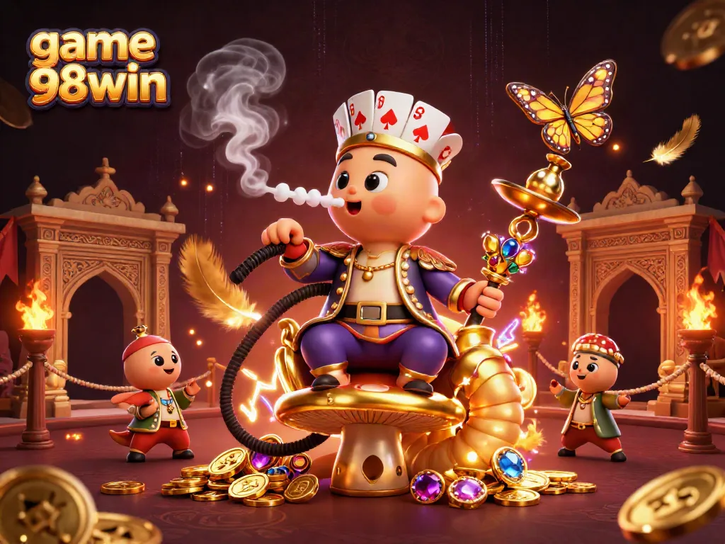 Engage with exhilarating casino action in game 98win, showcasing vibrant characters and dynamic elements.