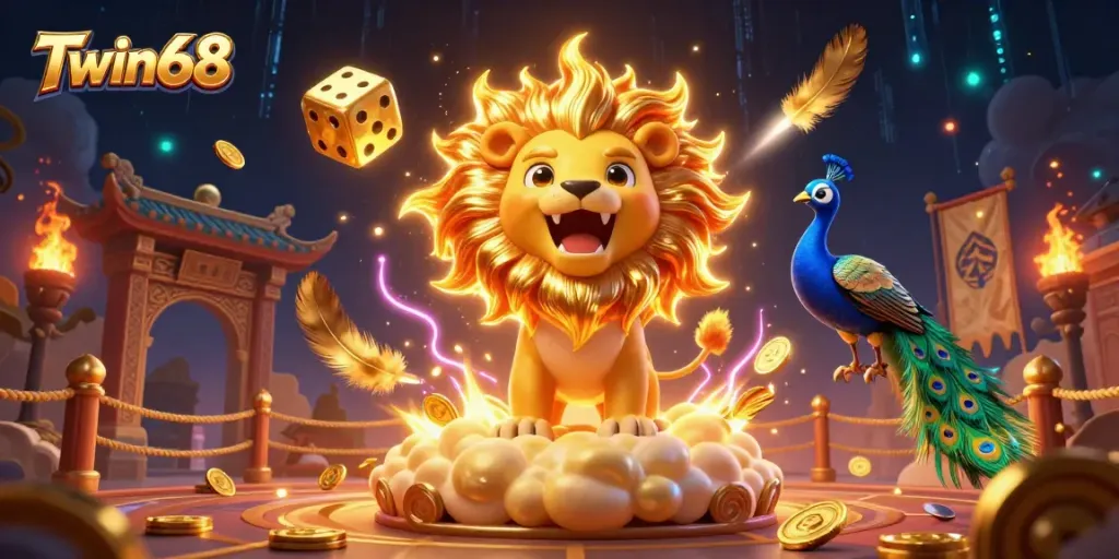 Bet on massive winnings with Twin68's dynamic gaming atmosphere featuring stunning characters and lively elements.