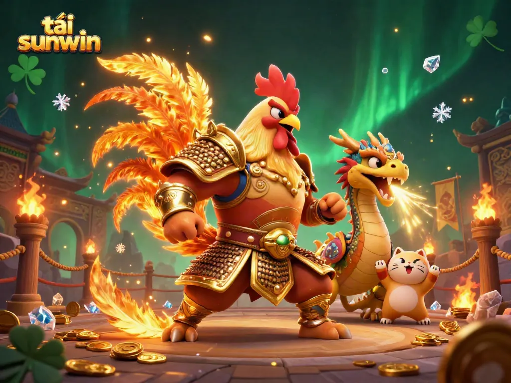 Experience thrilling gameplay with tải sunwin, featuring vibrant characters in a dynamic casino scene.
