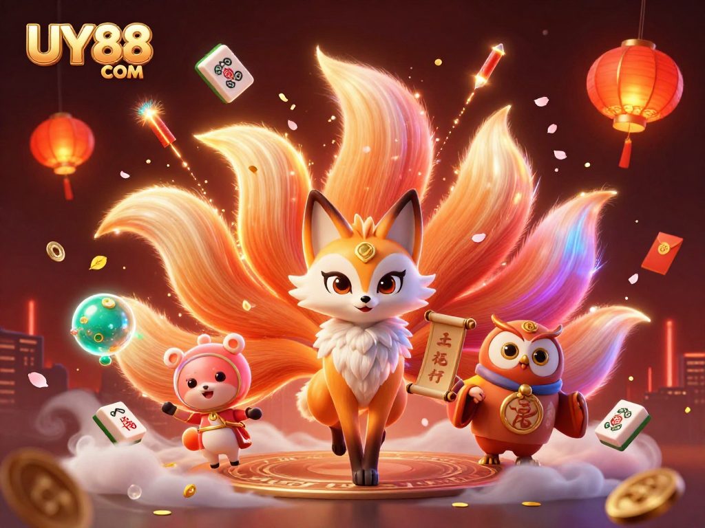 Experience captivating gameplay at UY88 COM with vibrant, dynamic casino elements in a magical scene.