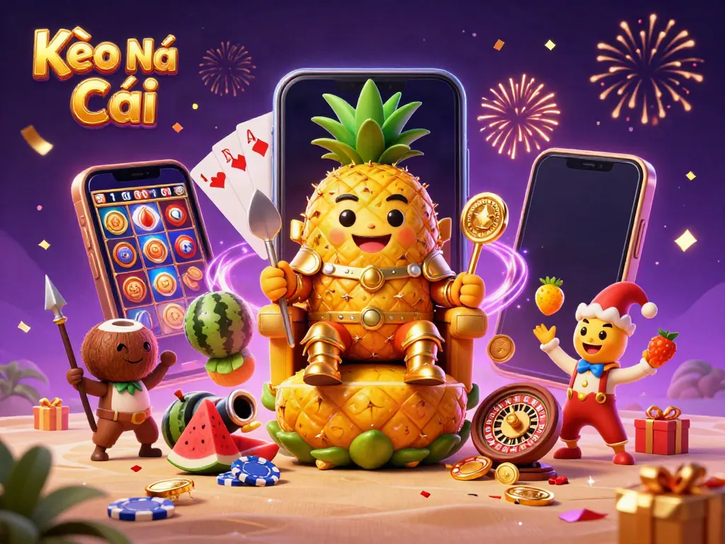 Experience Kèo Nhà Cái excitement with vibrant casino characters and winning symbols in action.