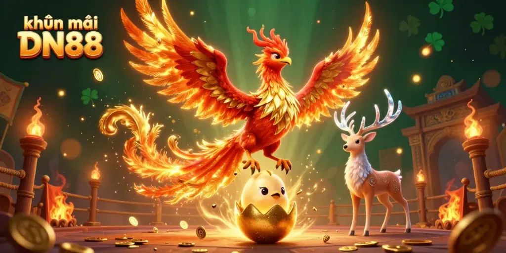 Experience thrilling action with khuyến mãi DN88 in this vibrant 3D casino themed artwork.