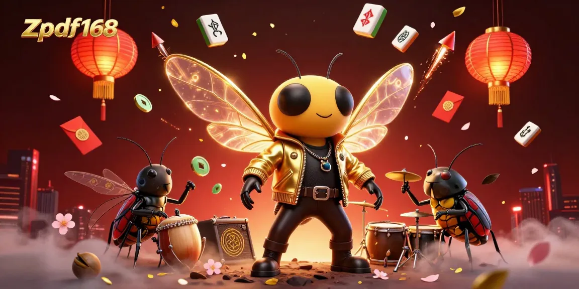 Experience the vibrant energy of zpdf168 with a rocking casino scene featuring animated characters and festive elements.