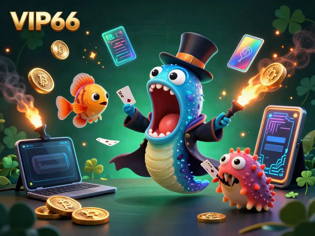 Experience the magic of VIP66 casino with enchanting characters and vibrant gaming elements.