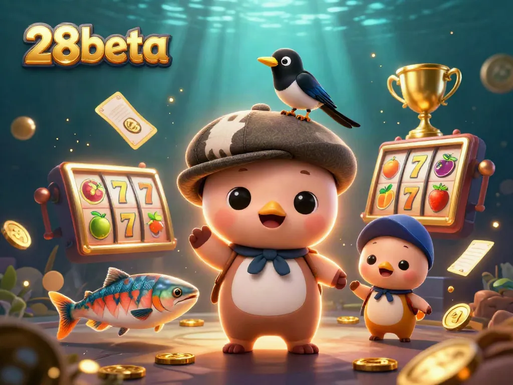 Play slots with 28beta as playful Nessie and a gold magpie bring vibrant casino fun.