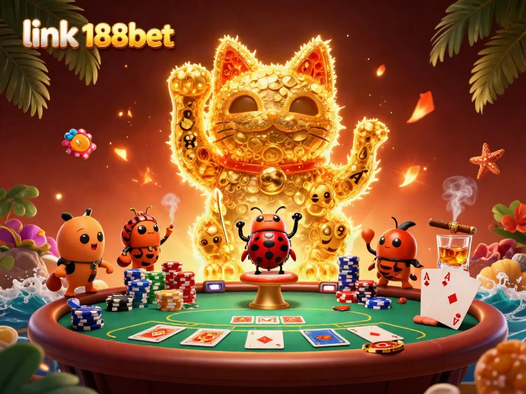 Experience the excitement of link 188bet with dynamic casino elements and vibrant characters.