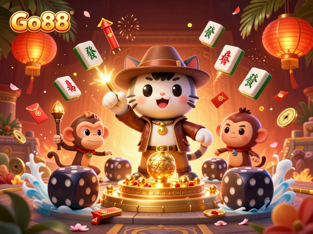 Engage in thrilling gameplay at Go88 while discovering golden casino artifacts with adventure-filled characters.