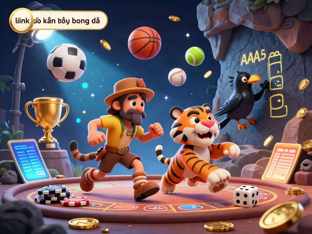 Experience the thrill of 'link vào kết quả bóng đá' in a vibrant prehistoric casino scene.