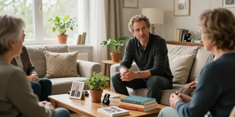 Heino Ferch discussing his cancer journey with family, reflecting on the emotional support and healing process related to his krebserkrankung.