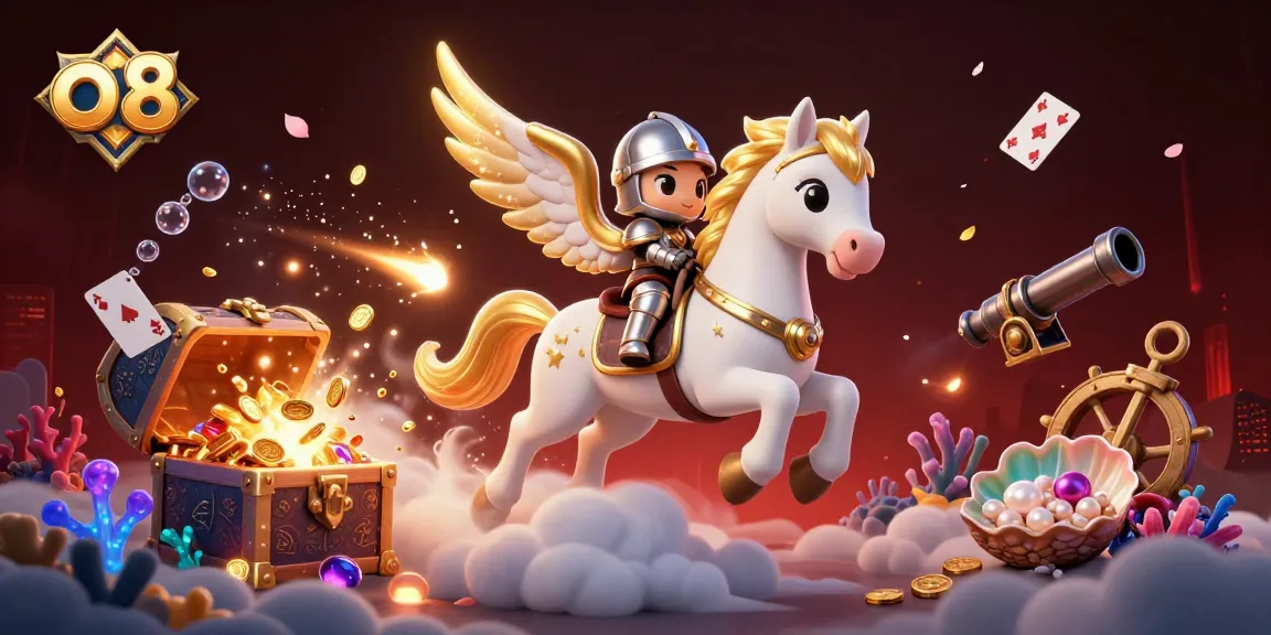 Experience thrilling gaming adventures with o 8 as the celestial knight rides through a dazzling casino universe.