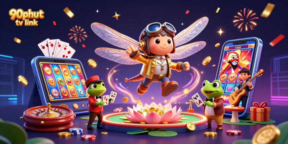 Experience the excitement with 90phut tv link as colorful slots spin and winnings erupt!