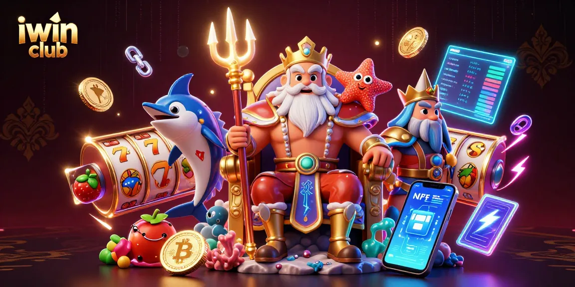 Join the excitement at iwin club with vibrant slot gaming elements and captivating characters.