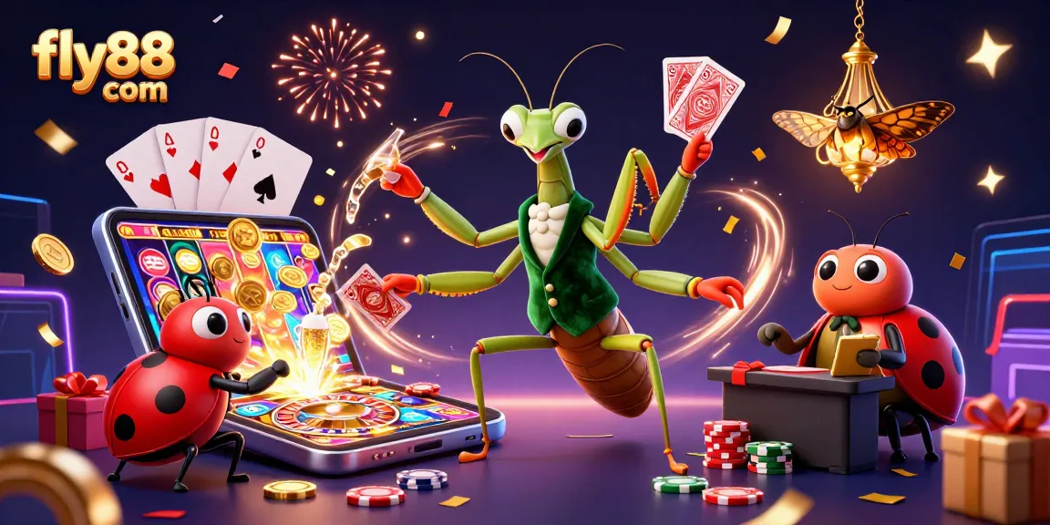 Experience the excitement at fly88 com with vibrant 3D casino characters and action-packed gaming elements.