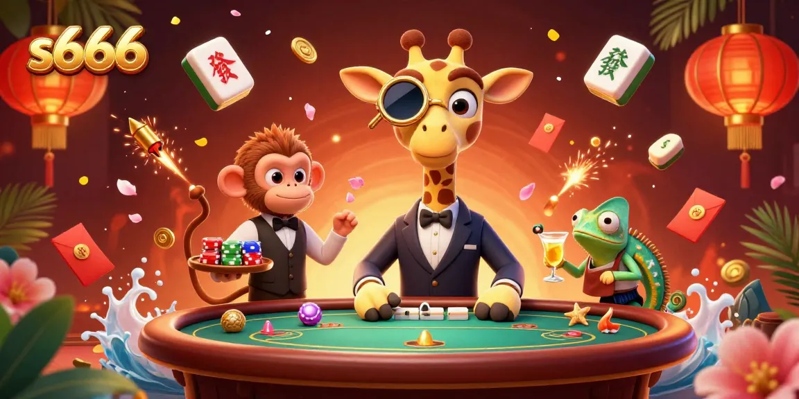 Experience the excitement of s666 with vibrant casino scenes featuring high-roller characters and dynamic game elements.