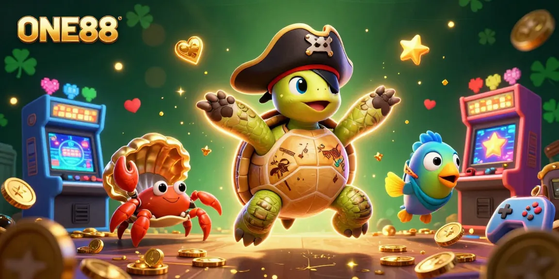Win big at ONE88 with an exciting 3D illustration showcasing thrilling casino action and vibrant characters.