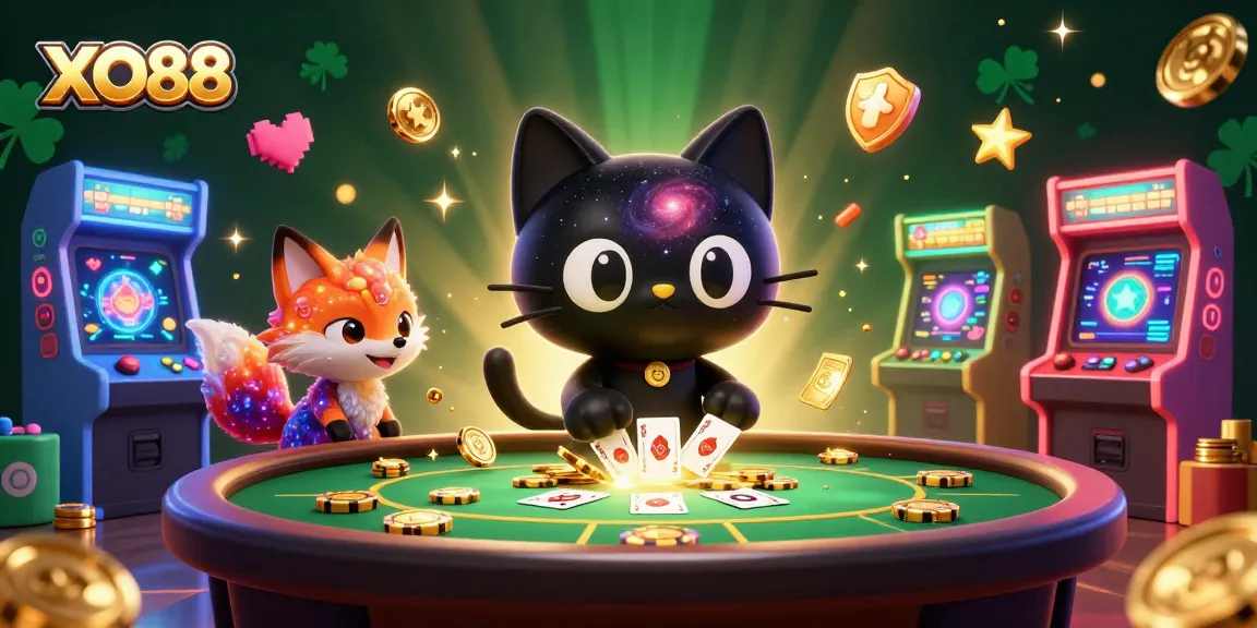 Experience thrilling gameplay at XO88 with colorful casino elements and engaging 3D characters in action.