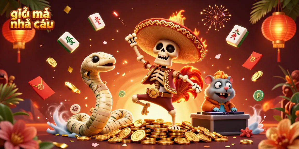 Experience the excitement of giải mã nhà cái with a vibrant 3D illustration featuring dynamic casino elements.