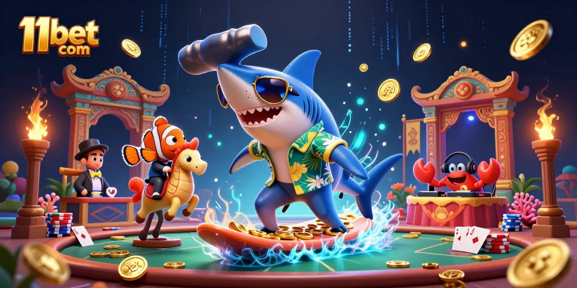 Engage with thrilling poker action at 11bet com featuring vibrant characters and immersive gaming elements.