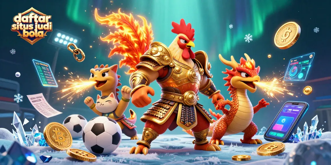 Bet on daftar situs judi bola with exciting characters and vibrant sports betting elements
