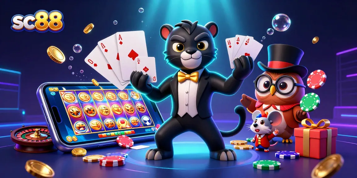 Engage with thrilling casino action at sc88 featuring vibrant characters and gaming elements.