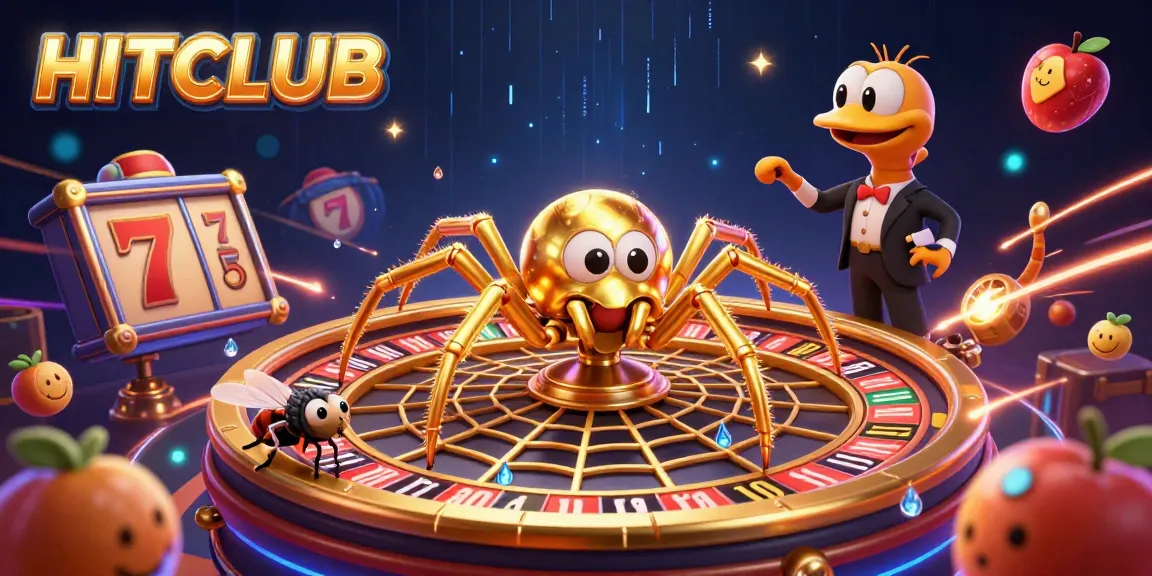 Engage in thrilling gameplay at HITCLUB, featuring vibrant roulette and slot elements.