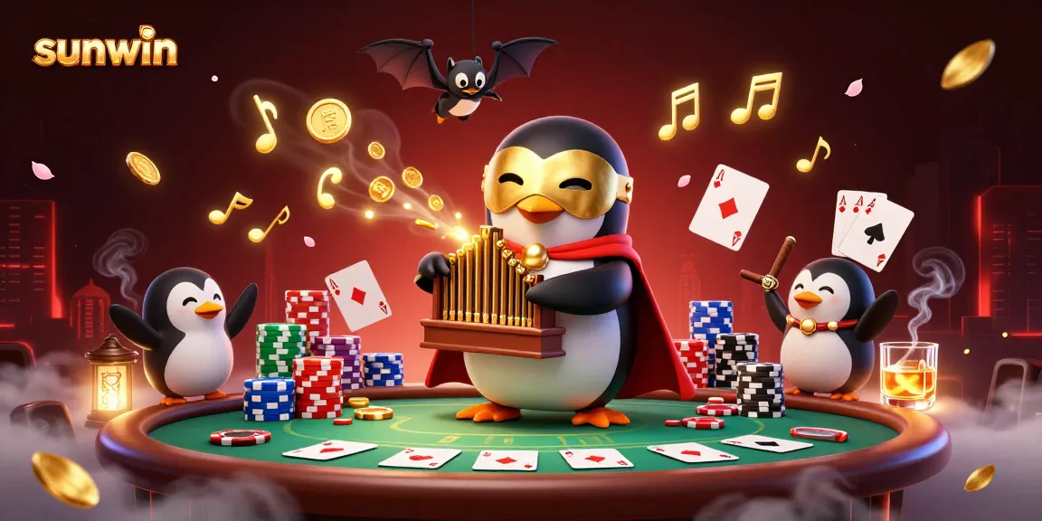 Experience the thrilling gaming atmosphere with sunwin's vibrant casino elements and dynamic characters.