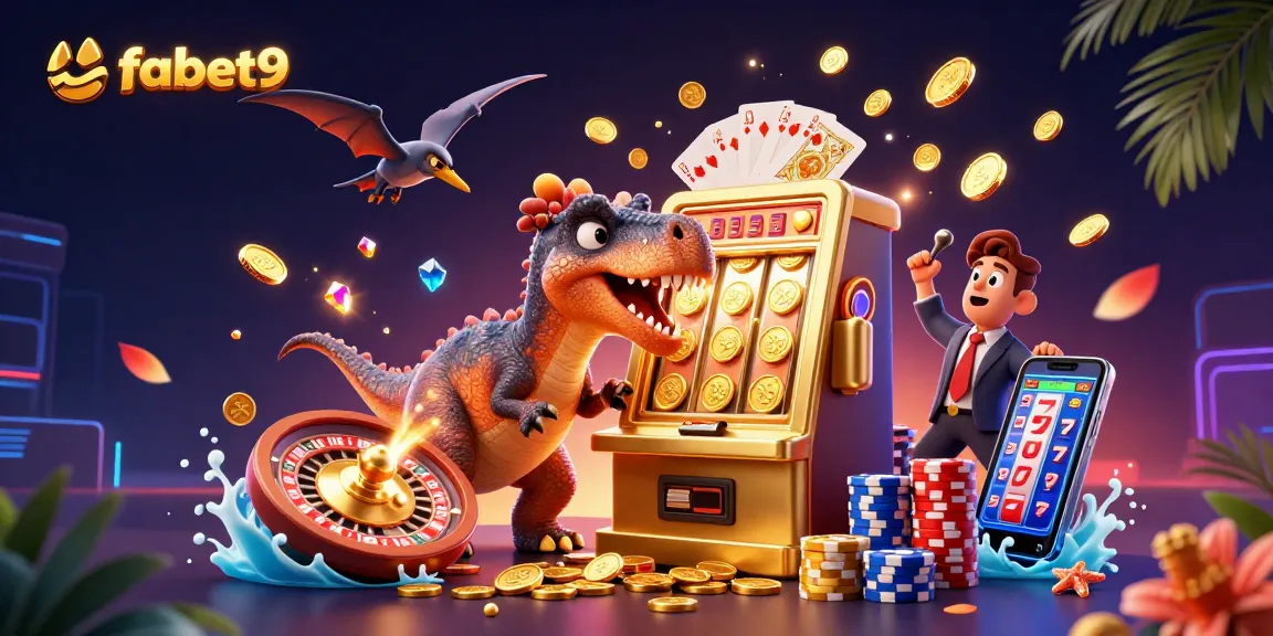 Experience fabet9's thrilling jackpot with a pachycephalosaurus and stunning casino visuals.